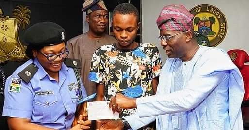 SP Kalu, A C&S Member Honoured By Lagos State Governor For Saving  A Life