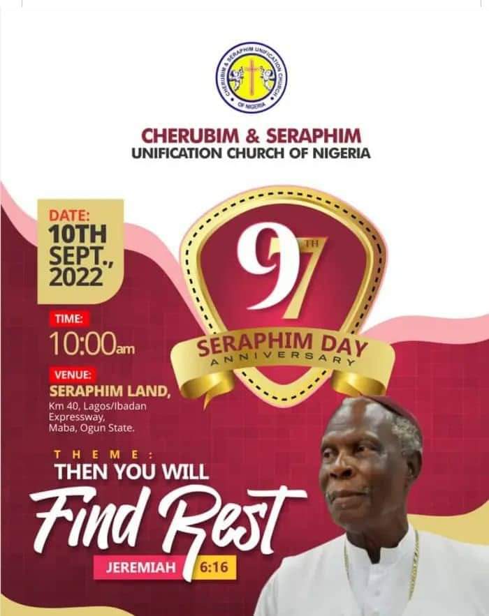 Cherubim and Seraphim Church set to celebrate 97th Anniversary